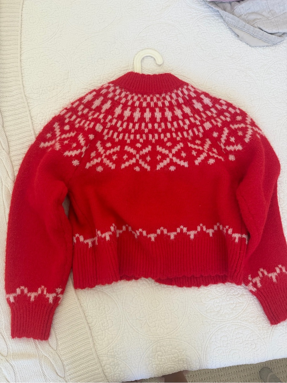 Universal Thread Red Fair Isle Button-Up Cardigan - Picture 3 of 3